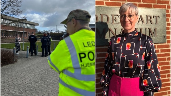 Rektor om sprængstofeksperter på gymnasium: - Vi er kommet ind i bunden af nogle skabe