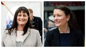 Ann Charlotte Gaardsvig Vilstrup (S) og Stephanie Storbank (V) er borgmesterkandidater for de to store partier, og derfor klart de mest sandsynlige bud på en kommende borgmester. Collage med arkivfoto