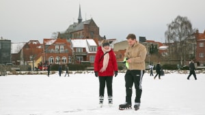Vinteraktiviteter i Damparken 15. februar 2021. Foto: Viggo Hjort Kohberg