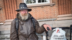 Tyske Henry Papp er hjemløs i Fredericia. Foto: Peter Friis Autzen