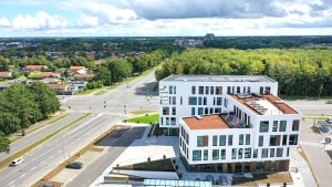 Erhvervshus Fyn holder til i Munkebjerg Business Park i Odense. Der blev i alt etableret seks Erhvervshuse i Danmark i 2019. Arkivfoto: Barfoed Group.