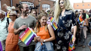 Til Fanø Pride sidste år var der mellem 1.000-1.500 mennesker. Foto: André Thorup