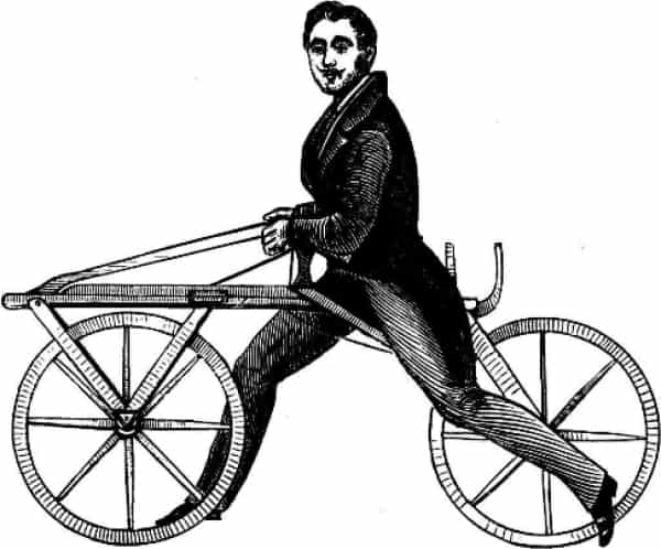 Æsel Fleksibel Engel Den tyske baron Karl von Drais opfandt cyklen | jv.dk