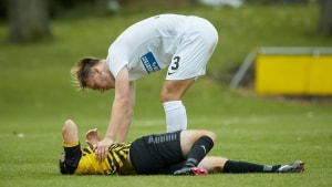 Søren Andreasen scorede for Aarhus Fremad, men Skive fik bolden i nettet dobbelt så mange gange i fredagens 2. divisionskamp. Arkivfoto: Ole Nielsen