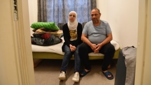 Asmaa og Omar al-Natour har forladt deres børn i Ringsted og er flyttet ind på Udrejsecenter Sjælsmark. Flygtningenævnet mener, at det er sikkert for ægteparret at rejse hjem til Syrien. Foto: Emil Jørgensen