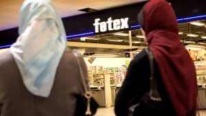 I Føtex på Mariagervej i Randers udspillede der sig for nylig en episode, hvor en kunde reagerede stærkt på at blive betjent af en pige iført tørklæde. Arkivfoto: Keld Navntoft/Scanpix