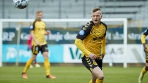 Aron Sigurdarson og AC Horsens er nu på førstepladsen i 1. division. Foto: Ole Nielsen.