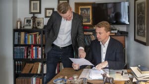 Morten Messerschmidt, nuværende næstformand i DF, Dansk Folkeparti, stiller op til formandsposten sammen med Peter Kofod, nuværende Europaparlamentsmedlem. (arkiv). Foto: Søren Bidstrup/Ritzau Scanpix