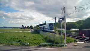 Aarhus Letbane måtte tirsdag indstille trafikken på indre strækning og Grenaa-strækningen fra Aarhus H til Lystrup. Arkivfoto: Henrik Lund