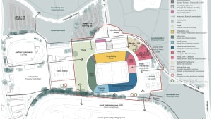 Aarhus' nye fodboldstadion kommer til at have plads til 20.000 tilskuere. Foto: Kongelunden