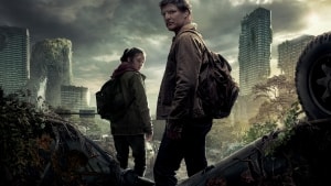Pedro Pascal som Joel og Bella Ramsey som Ellie. På vej ud på en farefuld rejse gennem en sammenbrudt civilisation. Foto: HBO max