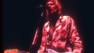 Nirvana Kurt Cobain begik selvmord i april 1994. Han blev 27 år. Arkivfoto: Jeffrey Mayer / Rock Negatives //Ritzau Scanpix
