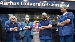 I sommeren 2021 strejkede sygeplejerskerne i ti uger, fordi de ønskede bedre vilkår. Nu bliver deres løn- og vilkår igen diskuteret. Foto: Jens Thaysen