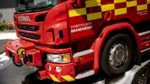 Beboernes hurtige reaktion betød, at Sydøstjyllands Brandvæsen alene måtte klare efterslukningsarbejdet Arkivfoto: Morten Pape
