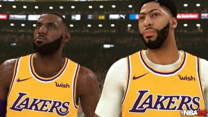 Anhtony Davis (th) er på forsiden af årets NBA2K20-udgivelse. Han skiftede til Los Angeles Lakers før denne sæson og danner nu en verdensklasse-duo med Lebron James. PR-foto
