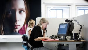 Antallet af samtaler var i 2022 højere end nogensinde før for Børnetelefonen og HØRT. Samtaleemner som trivsel i klassen, mobning og angst var blandt højdespringerne på listen af henvendelsesårsager. (Arkivfoto). Foto: Liselotte Sabroe/Ritzau Scanpix