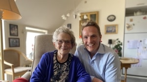 Magnus Frank er ked af, at han ikke nåede begravelsen af sin mormor Ida. Foto: Privatfoto