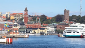 Helsingørs søsterby, Helsingborg på den anden side af Øresund, vil være Sveriges bedste handelsby til næste år. Foto: Lars Johannessen.