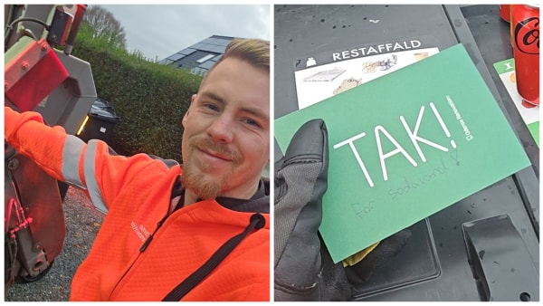 Lars elsker sit job - også når han finder en påkørt hjort i madaffaldet: - Jeg er glad hver dag