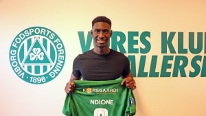 Marokhy Ndione har ikke bombet mange mål ind som senior, men der er potentiale til, at han kan lave flere mål - og allerede nu har han vist, hvor god han er mellem felterne. Arkivfoto: Viborg FF.