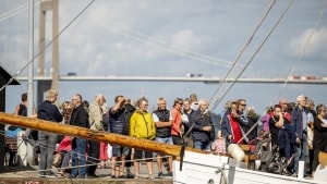 Fyn Rundt for Bevaringsværdige Sejlskibe ankom til Gl. Havn i Middelfart efter fem etaper på vandet. Foto: Mads Dalegaard