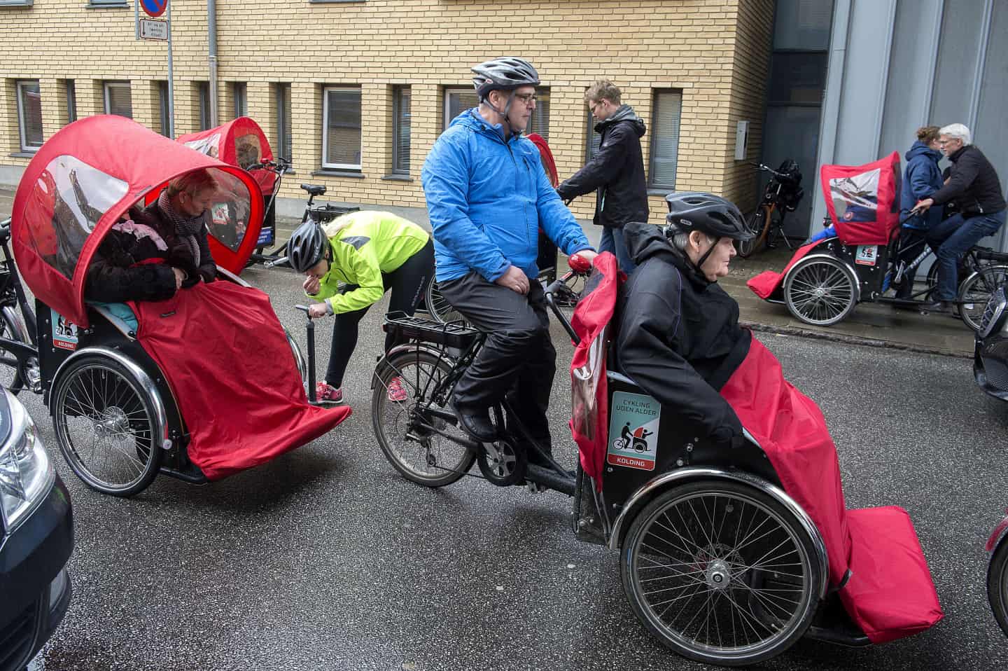 Plejehjemsbeboere på tur: i rickshaw fra Kolding til | jv.dk