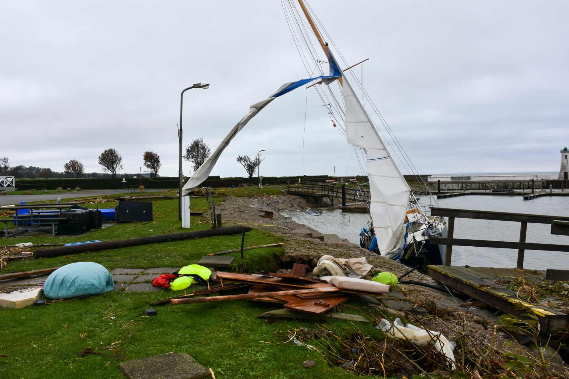 Stormflod Ramte Private Havne Hårdt Risikerer økonomisk Forlis Jvdk 