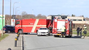 Uheld på Kvaglundvej i Esbjerg. Foto: presse-fotos.dk