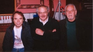 Matthew Fisher, Anton Stormlund og Gary Brooker i Hornstrup Forsamlingshus i november 2003. Privatfoto