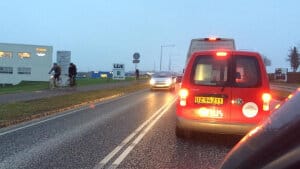 Bilisterne har holdt i trillekø hver morgen og eftermiddag på Viborgvej på grund af vejarbejdet ved Runevej, men nu lysner det. Foto: Søren Willumsen
