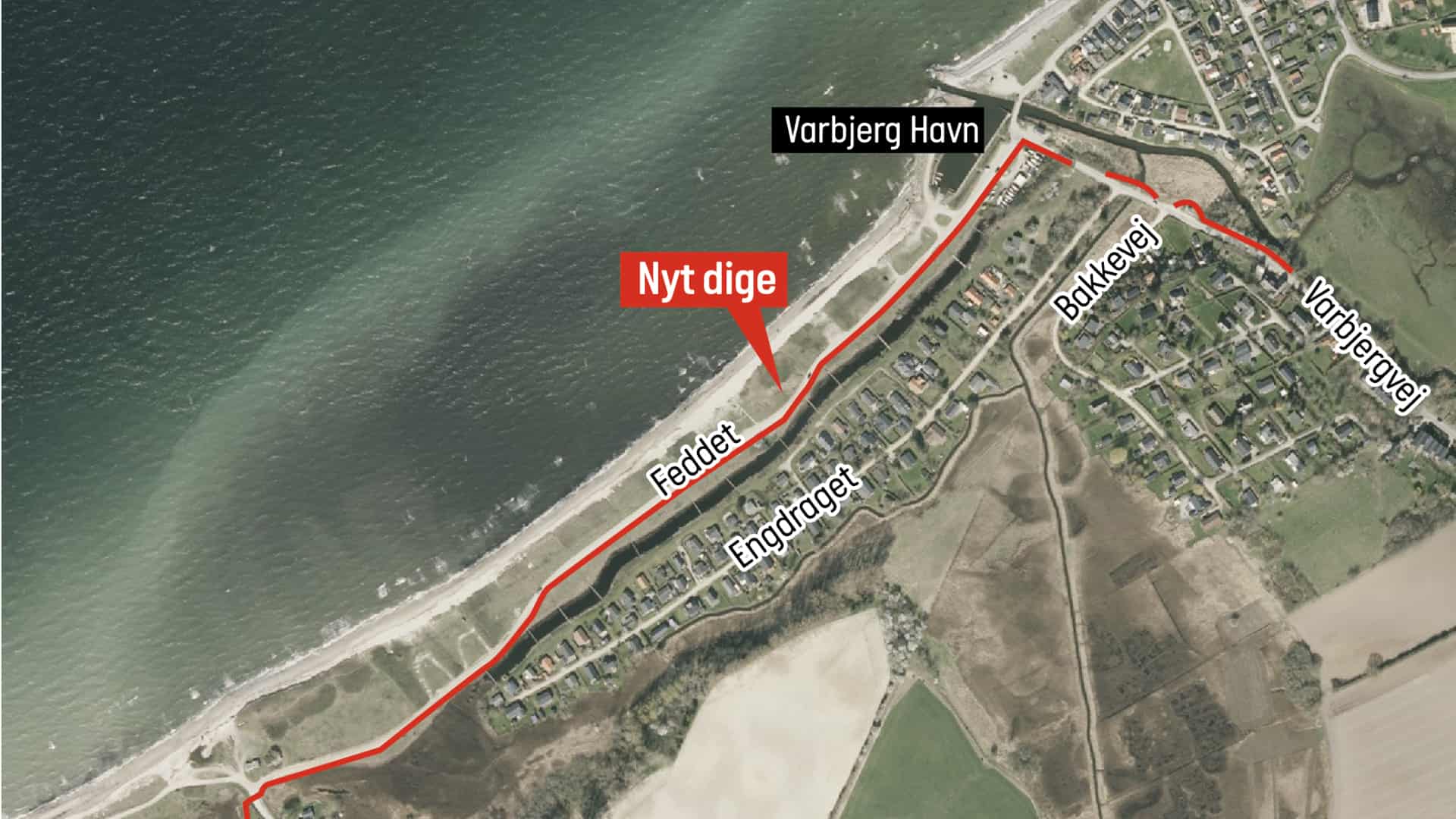 Cykelsti mellem Vesterbro og Nyrup i Odsherred