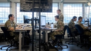 Cybersikkerhed bliver en større og større del af det danske forsvar. Derfor blev der sidste år oprettet en cyberværnepligt. Foto: Søren Gylling