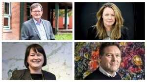 Fotokollage af en gruppe af de forhenværende topchefer. Foto: Anne Myrup, Annelene Petersen, Morten Pape og Lars Rasborg.
