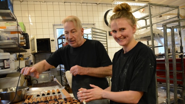 Bager Bjarne er glad igen: Men skræmmende at bæstet selv kunne gnave murstenen ud, hvor den kom ind