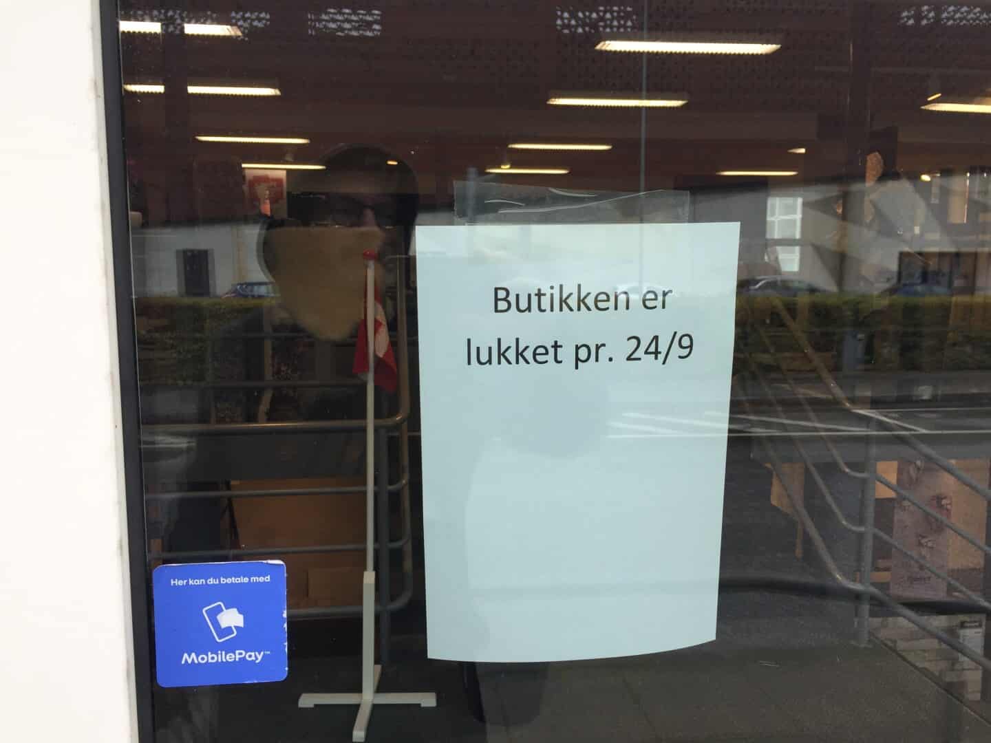 tæppeforretning lukket med øjeblikkelig | vafo.dk