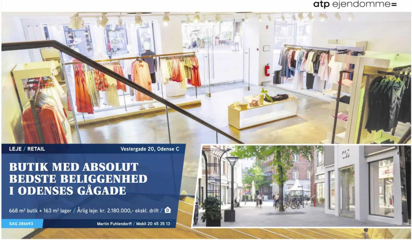 tøjbutik i Odense Afviser at økonomi eller kundetal har betydning