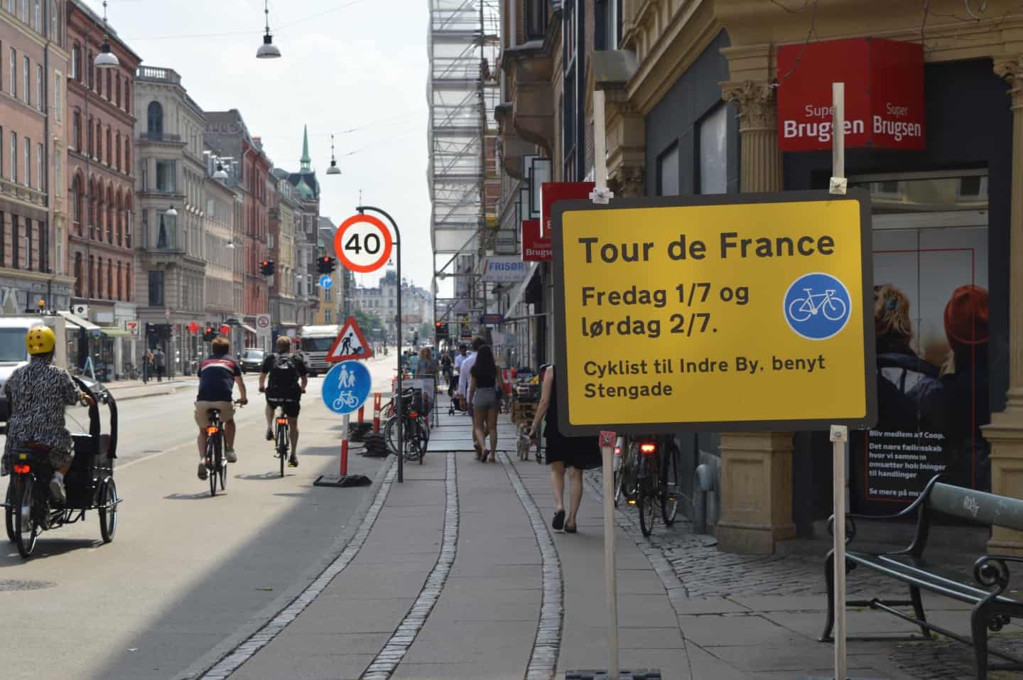 Selvrespekt prioritet enkelt gang Tour de France spærrer byen af: Her bliver cyklisterne ramt - og her kan du  passere ruten | kobenhavnliv.dk