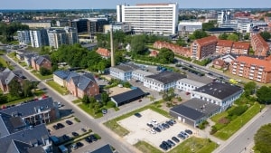 Det er i dette område i Søndersøparken i Viborg, at en ny psykiatri skal stå klar i 2027. Foto: Morten Pedersen