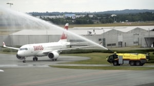 Det schweiziske flyselskab Swiss åbnede i juli en ny rute mellem Billund og Zürich. Det er en af årsagerne til, at juli har været en god måned for Billund Lufthavn. Arkivfoto: Jacob Schultz