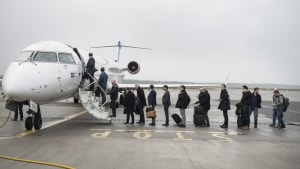 34.234 passagerer stod i april i kø for at komme til at lette eller lande i Aarhus Airport. Det har gjort april til lufthavnens travleste måned siden januar 2020. Foto: Henrik Havbæk Madsen