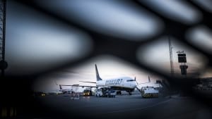 Ryanair lukkede sin base i Billund efter en konflikt med fagbevægelsen. Nu har Ryanair igen base i Billund - og er igen uenig med fagbevægelsen ifølge en pressemeddelelse fra Flyvebranchens Personale Union. Arkivfoto: Thomas Lekfeldt/Ritzau Scanpix