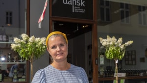 Heidi Pedersen driver specialbutikken Smagdansk i Vissinggade. Hun er en af flere nye medlemmer i City Vejle, som melder om rekord-tilstrømning til foreningen. Foto: Mads Dalegaard