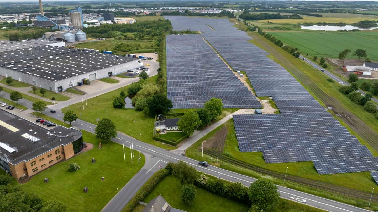 Anlæg af solcellepark ved Vamdrup Energipark