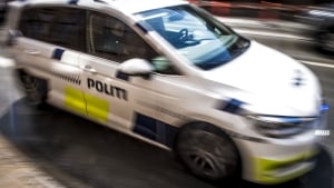 Politiet stoppede bilen klokken 00:41 natten til onsdag. Foto: Mads Claus Rasmussen