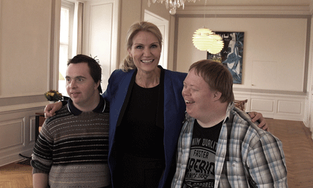 Peter Palland og Morten Jensen med statsminister Helle Thorning-Schmidt. (Foto: Mads Dissing Pedersen / TV 2)